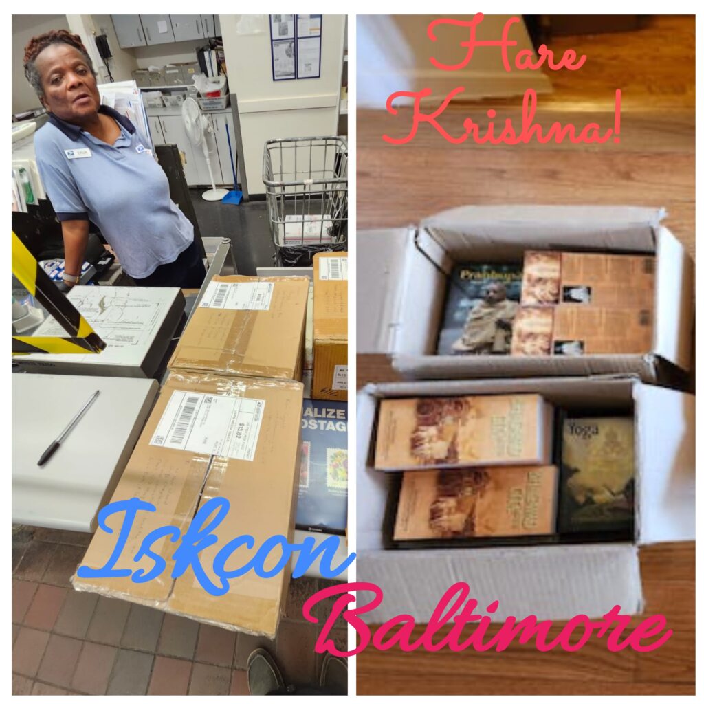 Iskcon Baltimore Book distribution event
