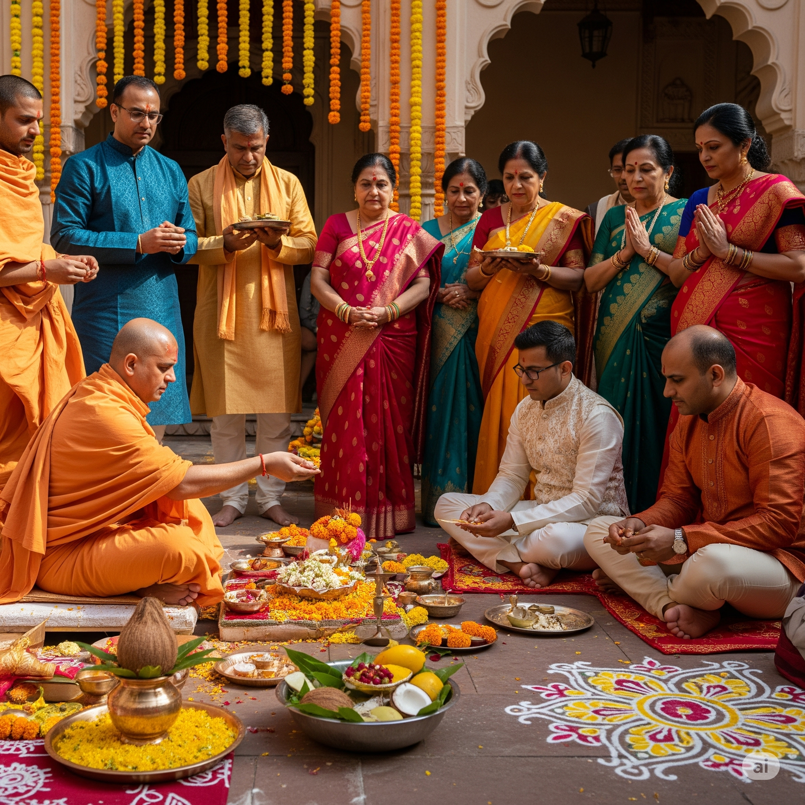 AI generated Bhumi Puja